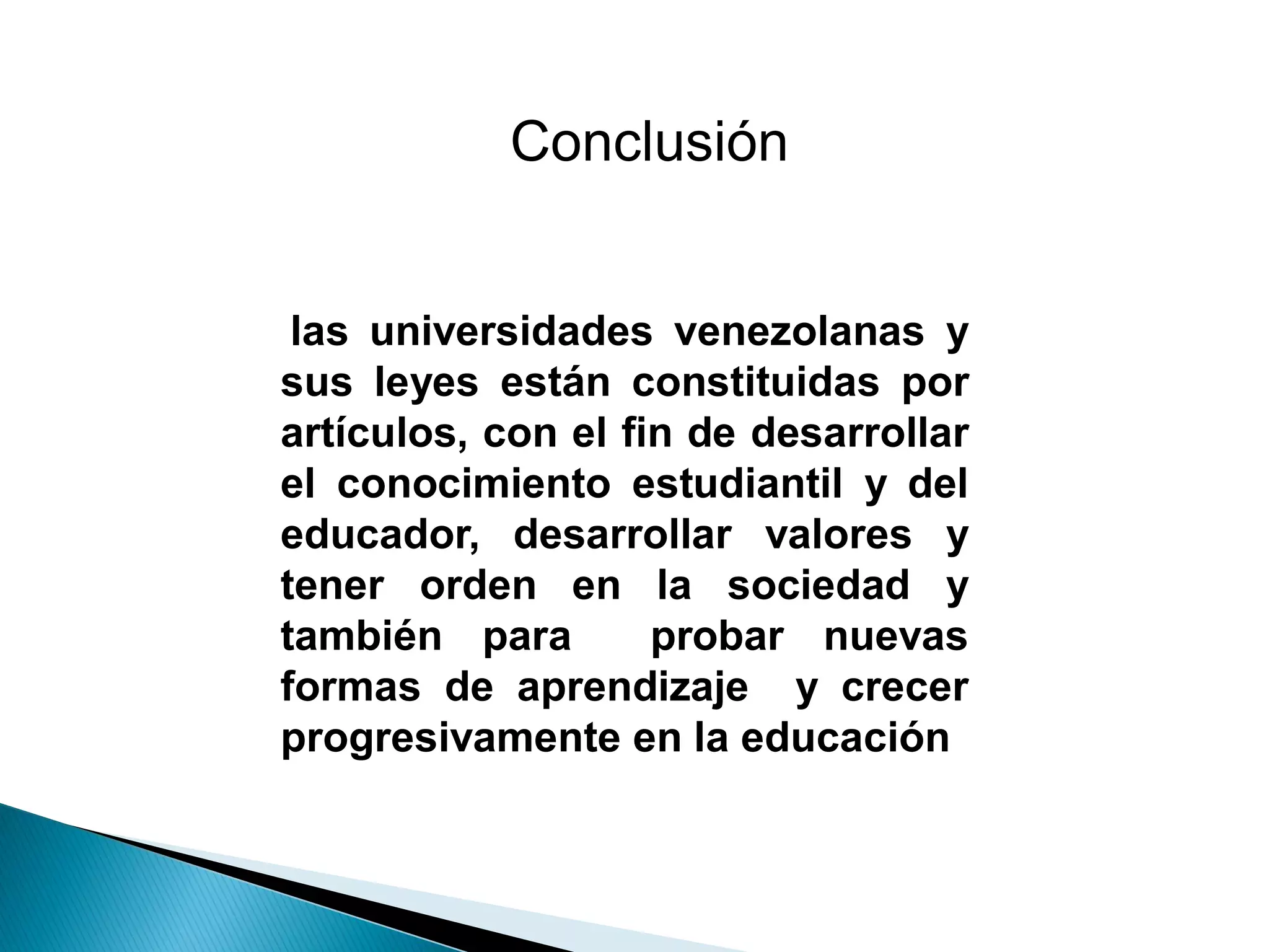 ley de universidades