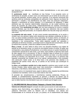 Etica y educación (resumen)