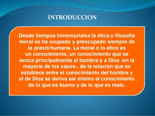 Etica y moral