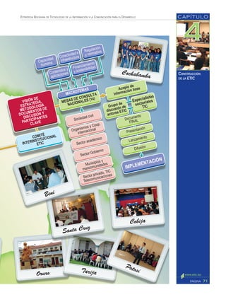 CAPÍTULO
71PÁGINA
ESTRATEGIA BOLIVIANA DE TECNOLOGÍAS DE LA INFORMACIÓN Y LA COMUNICACIÓN PARA EL DESARROLLO
CONSTRUCCIÓN
DE LA ETIC
 
