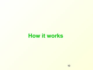How it works




               10
 