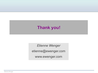 Convening social learning spacesexercising complex identitiesDevelop modulation and improvisation capabilityUse boundaries as learning assetsCombine engagement, imagination, and alignmentBalance accountability and expressibility