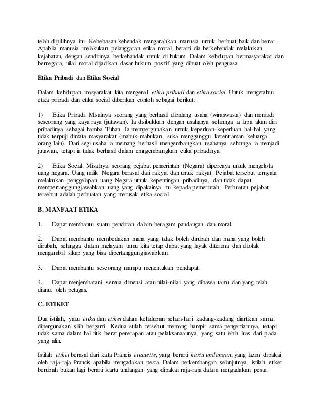 Contoh Etika Keluarga - Simak Gambar Berikut