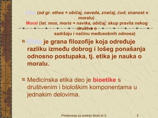 Etika sestrinstva | PPT