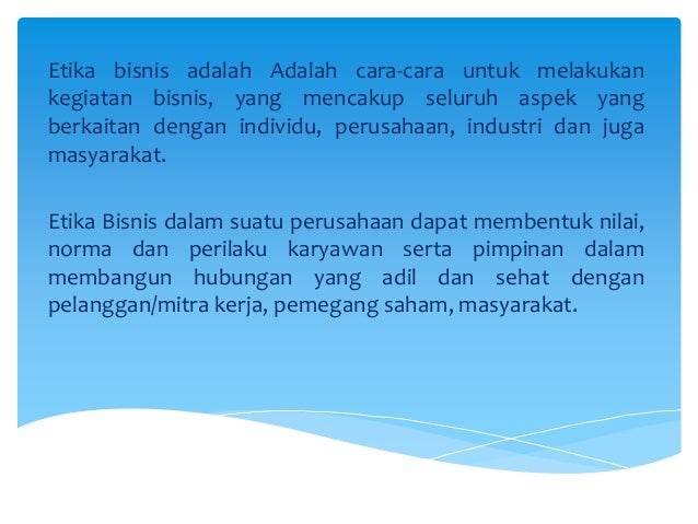 5 Etika Bisnis Syariah Dalam Islam Yang Dianjurkan