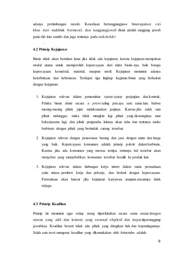 Makalah Etika Bisnis Bisnis Dan Etika Dalam Dunia Modern