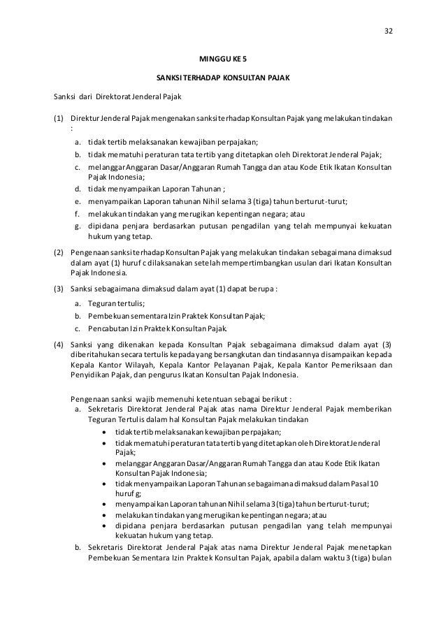 laporan kantor pajak cabang Jendral Pegawai Pajak Direktorat Etika