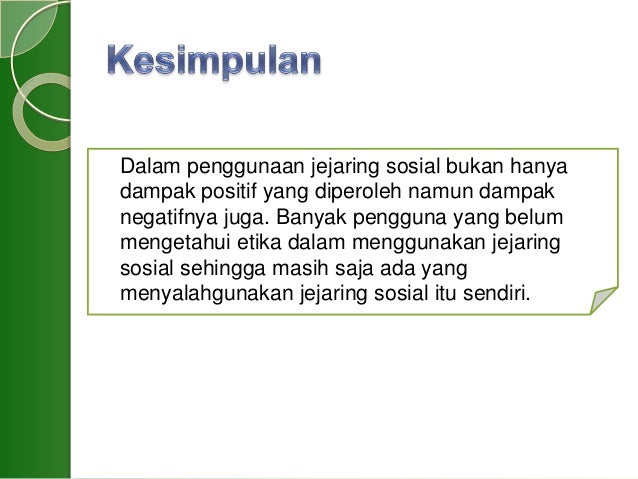 Etika dalam menggunakan jejaring sosial