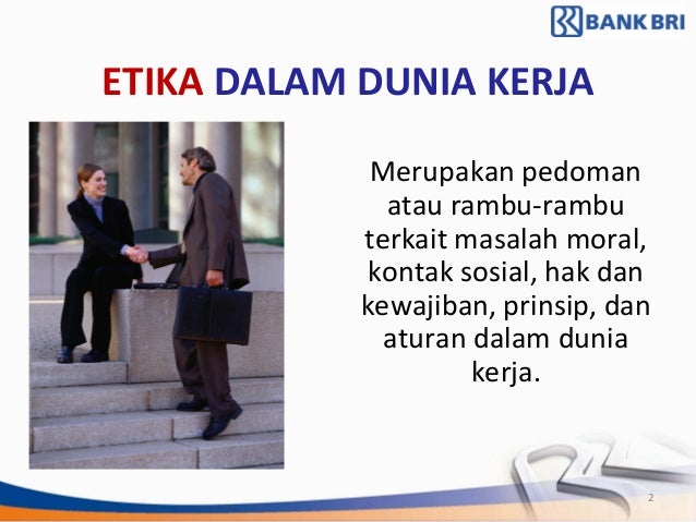 etika di tempat kerja