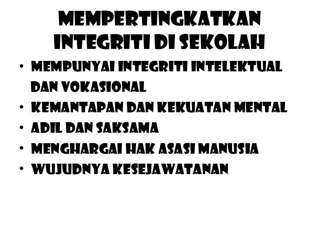 Maksud Integriti Penjawat Awam Fundacionfaroccr