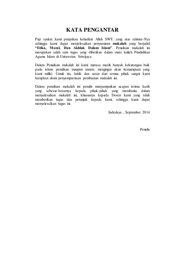 Makalah Aqidah Akhlak