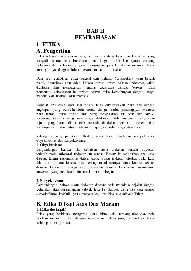 makalah pendidikan agama islam etikamoral dan akhlak 5 638