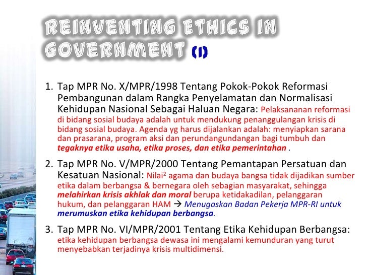 Etika & Pembangunan Integritas Aparatur