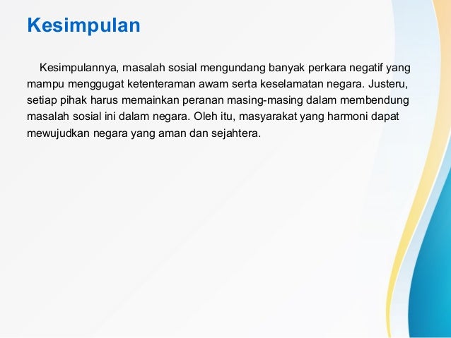 Masalah Sosial