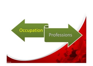 Occupation
Professions
 