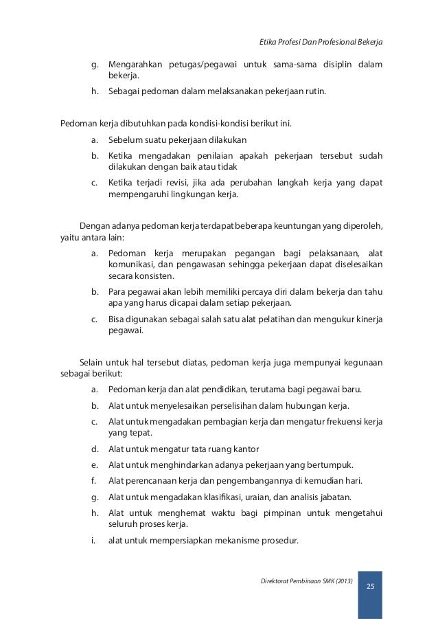 Etika Profesi Dan Profesional Bekerja