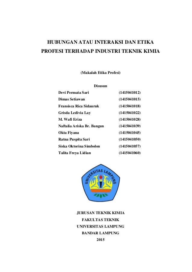 Contoh Makalah Hukum Perburuhan Dan Etika Profesi