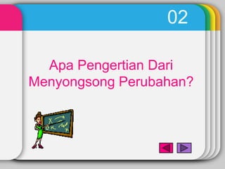 02

  Apa Pengertian Dari
Menyongsong Perubahan?
 