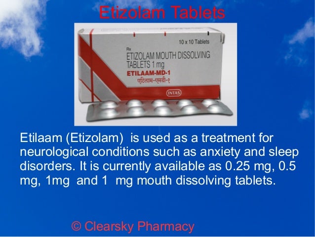 etizolam for anxiety