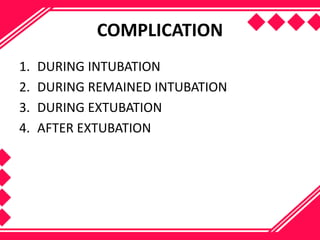 Endotracheal intubation | PPTX