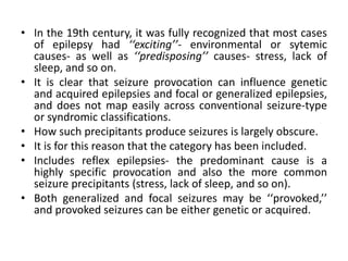 Etiological Classificaion of Seizures