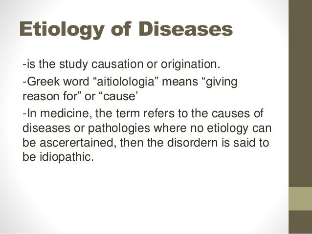 Etiology Of Diseases Claudin Caryl