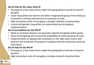 Adapting the Livestock and Fish (L&F) program Impact Pathway(s) to the Ethiopia Small Ruminant Value chains