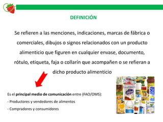 Rotulo Significado ¿Cómo interpretar el etiquetado de los alimentos? | PDF