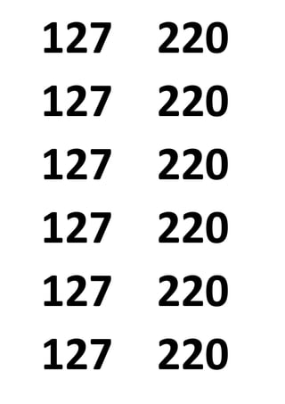 127 220 
127 220 
127 220 
127 220 
127 220 
127 220 
 