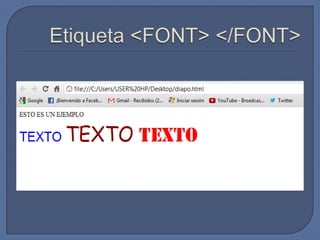 Etiquetas básicas en html | PPT
