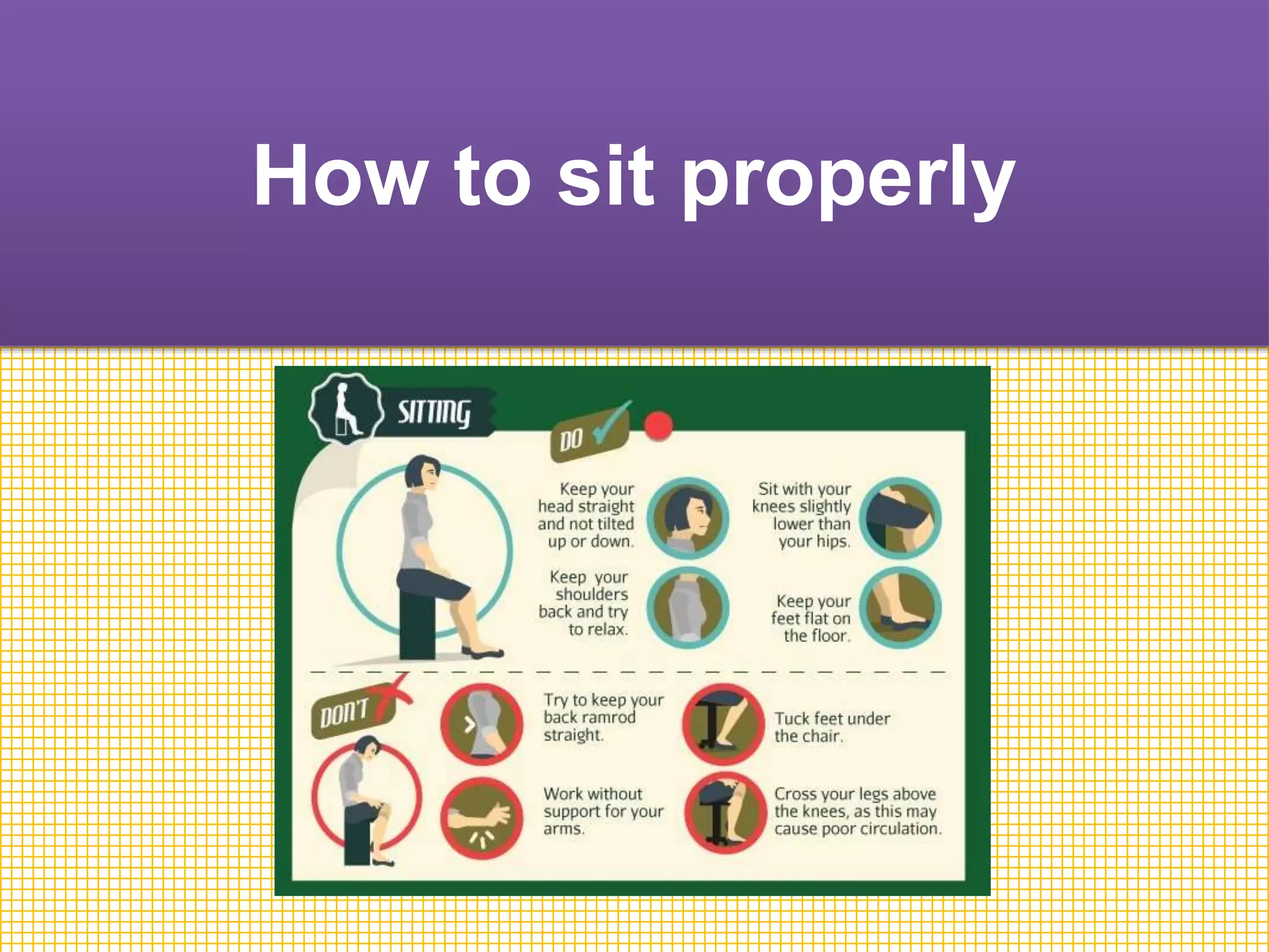 Etiquette sitting, walking, standing and sleeping PPTX