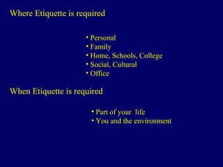 Etiquette download | PPT