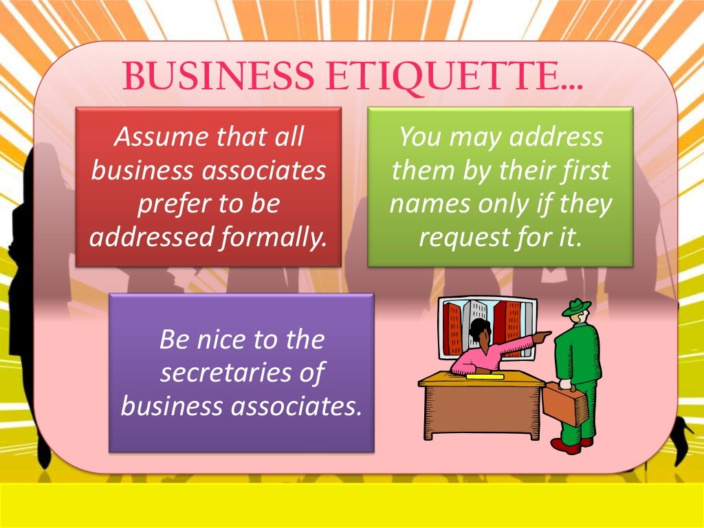 Four components of Etiquette