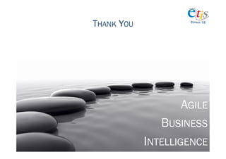 THANK YOU           CYPRUS ‘11




                  AGILE
               BUSINESS
            INTELLIGENCE
 