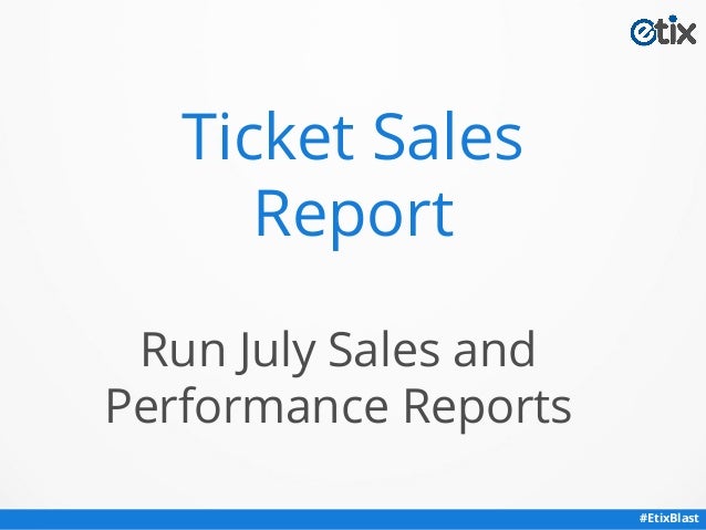 Etix Blast Ticket Reconciliation The University Of Kentucky Single 
