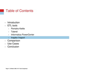 Open Source ETL vs Commercial ETL