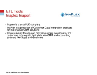 Open Source ETL vs Commercial ETL