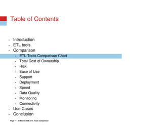Open Source ETL vs Commercial ETL