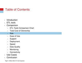 Open Source ETL vs Commercial ETL