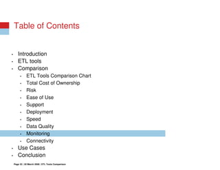 Open Source ETL vs Commercial ETL