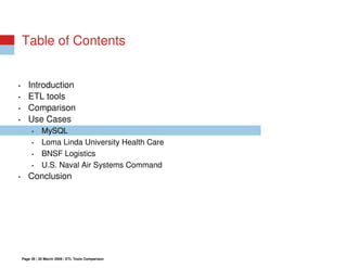 Open Source ETL vs Commercial ETL