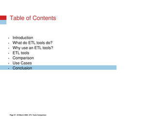 Open Source ETL vs Commercial ETL