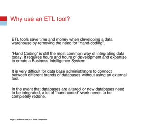 Open Source ETL vs Commercial ETL