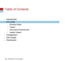 Open Source ETL vs Commercial ETL