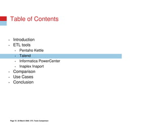Open Source ETL vs Commercial ETL