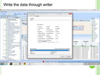 Write the data through writer
 