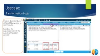 ETL Validator Usecase - Transformation logic in input data source | PPT