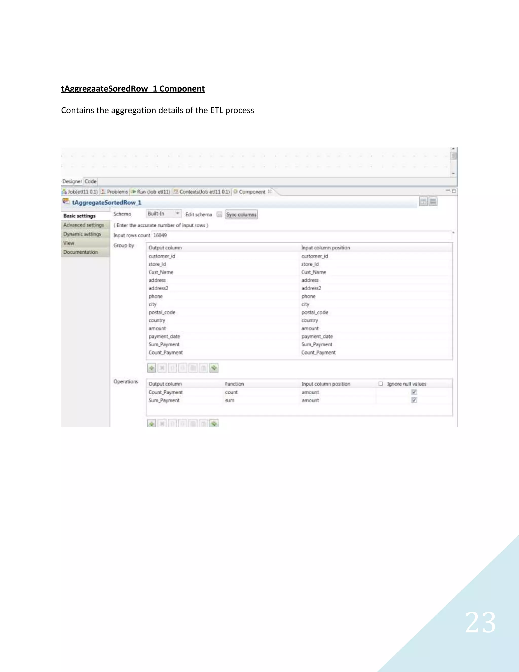23
Textile Output Extract
DueDate;OrderDate;ShipDate;CountryRegionCode;CUSTOMERID;FREIGHT;SUBTOTAL;TAXAMT;TOTALDUE;TerritoryID;TerritoryName
07/13/2001;07/01/2001;07/08/2001;US;29825;616.10;24643.94;1971.51;27231.55;5;Southeast
07/13/2001;07/01/2001;07/08/2001;US;29825;616.10;24643.94;1971.51;27231.55;5;Southeast
07/13/2001;07/01/2001;07/08/2001;US;29825;616.10;24643.94;1971.51;27231.55;5;Southeast
07/13/2001;07/01/2001;07/08/2001;US;29825;616.10;24643.94;1971.51;27231.55;5;Southeast
07/13/2001;07/01/2001;07/08/2001;US;29825;616.10;24643.94;1971.51;27231.55;5;Southeast
07/13/2001;07/01/2001;07/08/2001;US;29825;616.10;24643.94;1971.51;27231.55;5;Southeast
07/13/2001;07/01/2001;07/08/2001;US;29825;616.10;24643.94;1971.51;27231.55;5;Southeast
07/13/2001;07/01/2001;07/08/2001;US;29825;616.10;24643.94;1971.51;27231.55;5;Southeast
07/13/2001;07/01/2001;07/08/2001;US;29825;616.10;24643.94;1971.51;27231.55;5;Southeast
07/13/2001;07/01/2001;07/08/2001;US;29825;616.10;24643.94;1971.51;27231.55;5;Southeast
07/13/2001;07/01/2001;07/08/2001;US;29825;616.10;24643.94;1971.51;27231.55;5;Southeast
07/13/2001;07/01/2001;07/08/2001;US;29825;616.10;24643.94;1971.51;27231.55;5;Southeast
07/13/2001;07/01/2001;07/08/2001;US;29672;38.83;1553.10;124.25;1716.18;5;Southeast
07/13/2001;07/01/2001;07/08/2001;US;29672;38.83;1553.10;124.25;1716.18;5;Southeast
Results Abridged
Excel Output File Extract
SalesOrderNumber OrderDate DueDate ShipDate ProductID CustomerID SubTotal TaxAmt Freight TotalDue ProductName TerritoryName CountryRegionCode TerritoryGroup TerritoryID
SO43659 07/01/2001 07/13/2001 07/08/2001 776 29825 24643.94 1971.51 616.10 27231.55 Mountain-100 Black, 42 Southeast US North America 5
SO43659 07/01/2001 07/13/2001 07/08/2001 777 29825 24643.94 1971.51 616.10 27231.55 Mountain-100 Black, 44 Southeast US North America 5
SO43659 07/01/2001 07/13/2001 07/08/2001 778 29825 24643.94 1971.51 616.10 27231.55 Mountain-100 Black, 48 Southeast US North America 5
SO43659 07/01/2001 07/13/2001 07/08/2001 771 29825 24643.94 1971.51 616.10 27231.55 Mountain-100 Silver, 38 Southeast US North America 5
SO43659 07/01/2001 07/13/2001 07/08/2001 772 29825 24643.94 1971.51 616.10 27231.55 Mountain-100 Silver, 42 Southeast US North America 5
SO43659 07/01/2001 07/13/2001 07/08/2001 773 29825 24643.94 1971.51 616.10 27231.55 Mountain-100 Silver, 44 Southeast US North America 5
SO43659 07/01/2001 07/13/2001 07/08/2001 774 29825 24643.94 1971.51 616.10 27231.55 Mountain-100 Silver, 48 Southeast US North America 5
SO43659 07/01/2001 07/13/2001 07/08/2001 714 29825 24643.94 1971.51 616.10 27231.55 Long-Sleeve Logo Jersey, M Southeast US North America 5
SO43659 07/01/2001 07/13/2001 07/08/2001 716 29825 24643.94 1971.51 616.10 27231.55
Long-Sleeve Logo Jersey,
XL Southeast US North America 5
SO43659 07/01/2001 07/13/2001 07/08/2001 709 29825 24643.94 1971.51 616.10 27231.55 Mountain Bike Socks, M Southeast US North America 5
SO43659 07/01/2001 07/13/2001 07/08/2001 712 29825 24643.94 1971.51 616.10 27231.55 AWC Logo Cap Southeast US North America 5
SO43659 07/01/2001 07/13/2001 07/08/2001 711 29825 24643.94 1971.51 616.10 27231.55 Sport-100 Helmet, Blue Southeast US North America 5
Results Abridged
XML Output File Extract
<?xml version="1.0" encoding="UTF-8"?>
<Rows>
<Row><CUSTOMERID>29825</CUSTOMERID><OrderDate>07/01/01</OrderDate><DueDate>07/13/01</DueDate><ShipDate>07/08/01</ShipDate><CountryRegionCode>US</CountryRegionCode><Sales
OrderNumber>SO43659</SalesOrderNumber><ProductID>776</ProductID><ProductName>Mountain-100 Black, 42</ProductName><FREIGHT> 616.0984</FREIGHT><TAXAMT> 1971.5149</TAXAMT><SUBTOTAL>
24643.9362</SUBTOTAL><TOTALDUE> 27231.5495</TOTALDUE><TerritoryID> 5</TerritoryID><TerritoryName>Southeast</TerritoryName><TerritoryGroup>North America</TerritoryGroup></Row>
<Row><CUSTOMERID>29825</CUSTOMERID><OrderDate>07/01/01</OrderDate><DueDate>07/13/01</DueDate><ShipDate>07/08/01</ShipDate><CountryRegionCode>US</CountryRegionCode><Sales
OrderNumber>SO43659</SalesOrderNumber><ProductID>777</ProductID><ProductName>Mountain-100 Black, 44</ProductName><FREIGHT> 616.0984</FREIGHT><TAXAMT> 1971.5149</TAXAMT><SUBTOTAL>
24643.9362</SUBTOTAL><TOTALDUE> 27231.5495</TOTALDUE><TerritoryID> 5</TerritoryID><TerritoryName>Southeast</TerritoryName><TerritoryGroup>North America</TerritoryGroup></Row>
<Row><CUSTOMERID>29825</CUSTOMERID><OrderDate>07/01/01</OrderDate><DueDate>07/13/01</DueDate><ShipDate>07/08/01</ShipDate><CountryRegionCode>US</CountryRegionCode><Sales
OrderNumber>SO43659</SalesOrderNumber><ProductID>778</ProductID><ProductName>Mountain-100 Black, 48</ProductName><FREIGHT> 616.0984</FREIGHT><TAXAMT> 1971.5149</TAXAMT><SUBTOTAL>
24643.9362</SUBTOTAL><TOTALDUE> 27231.5495</TOTALDUE><TerritoryID> 5</TerritoryID><TerritoryName>Southeast</TerritoryName><TerritoryGroup>North America</TerritoryGroup></Row>
 