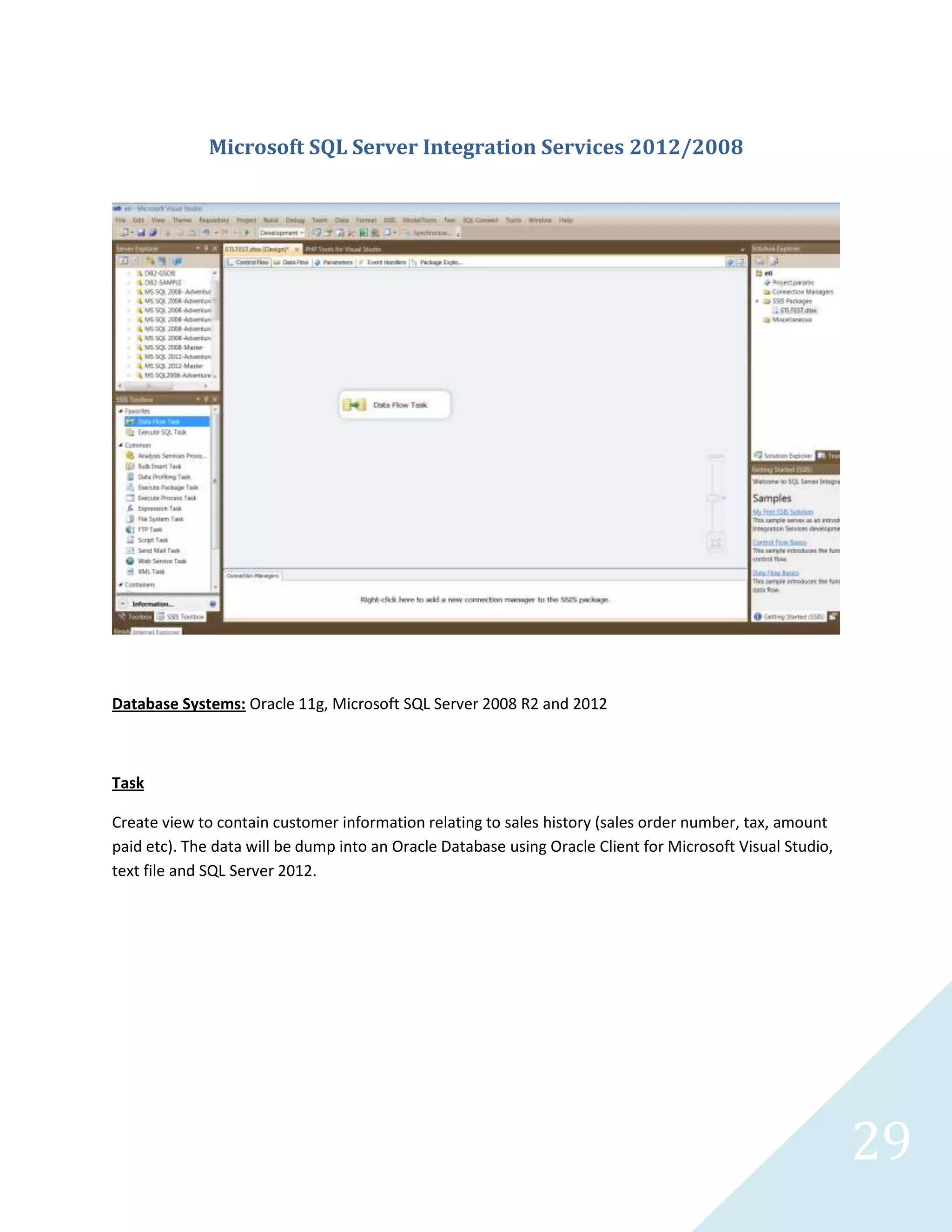 29
tAggregaateSoredRow_1 Component
Contains the aggregation details of the ETL process
 