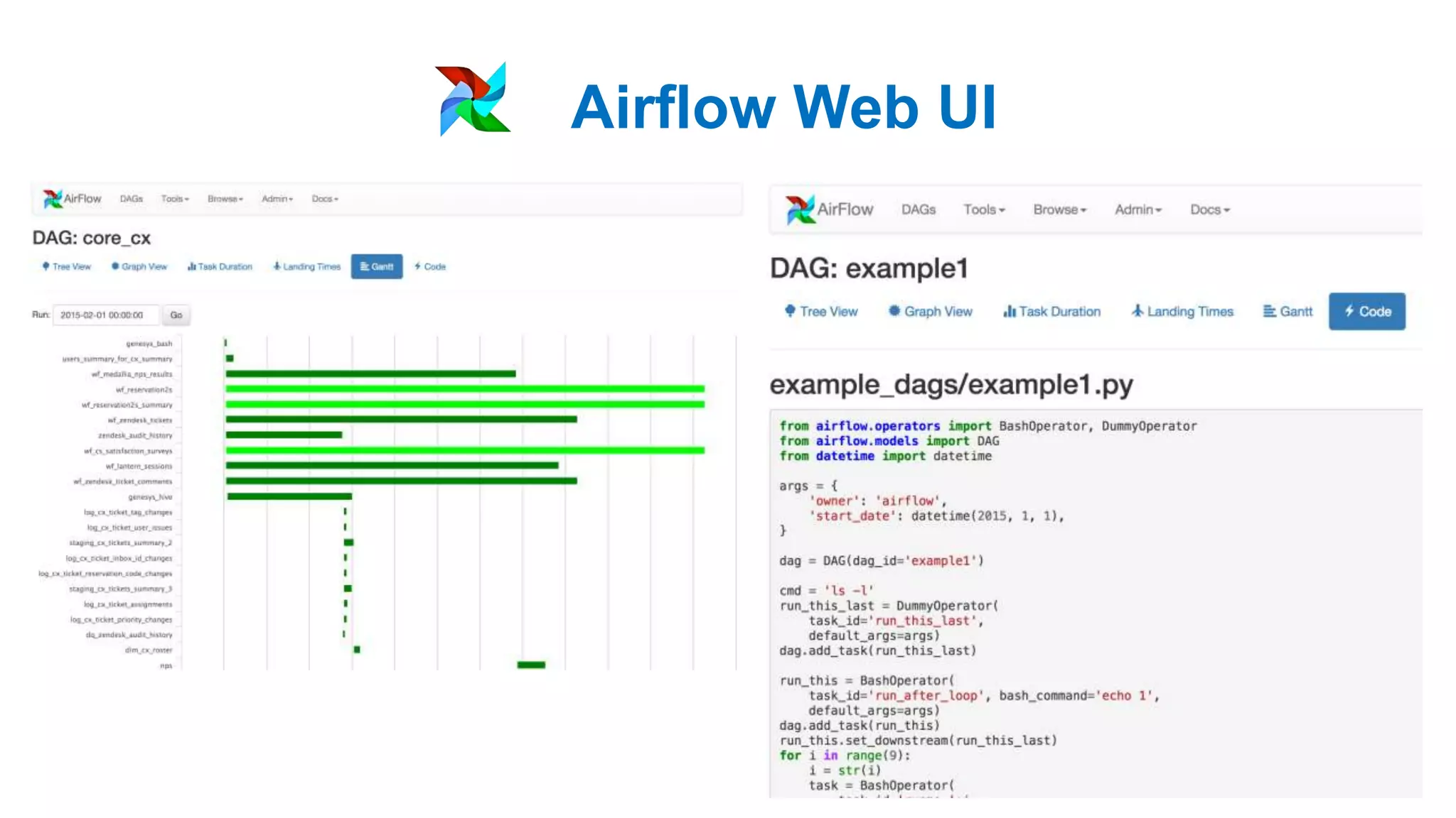 Airflow Web UI
 